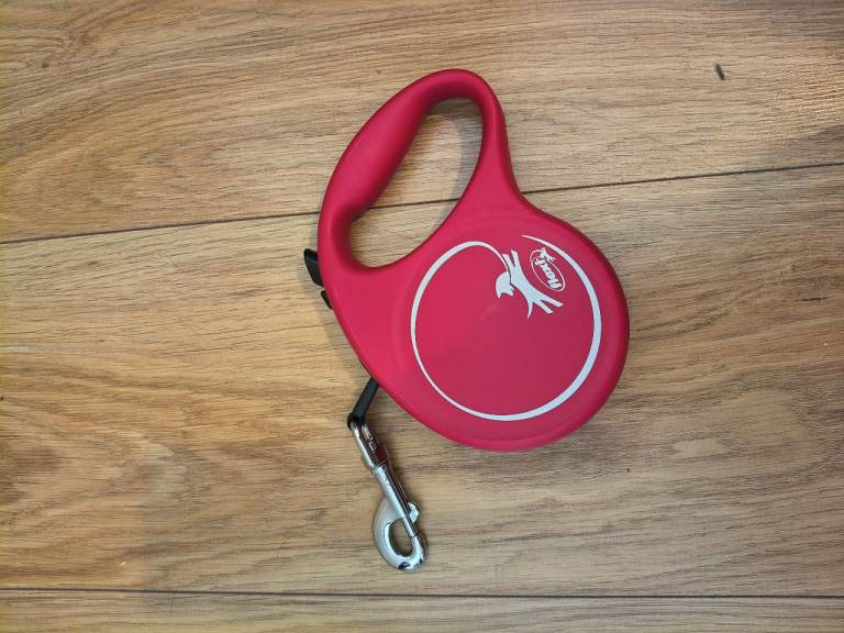 Retractable dog leash.