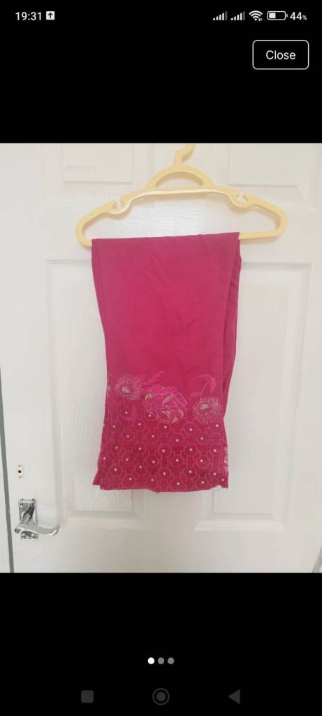 New Pink Women's Pakistani designer Wear Trousers with Embroidery