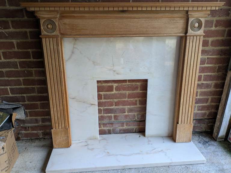Pune and Marble fire place