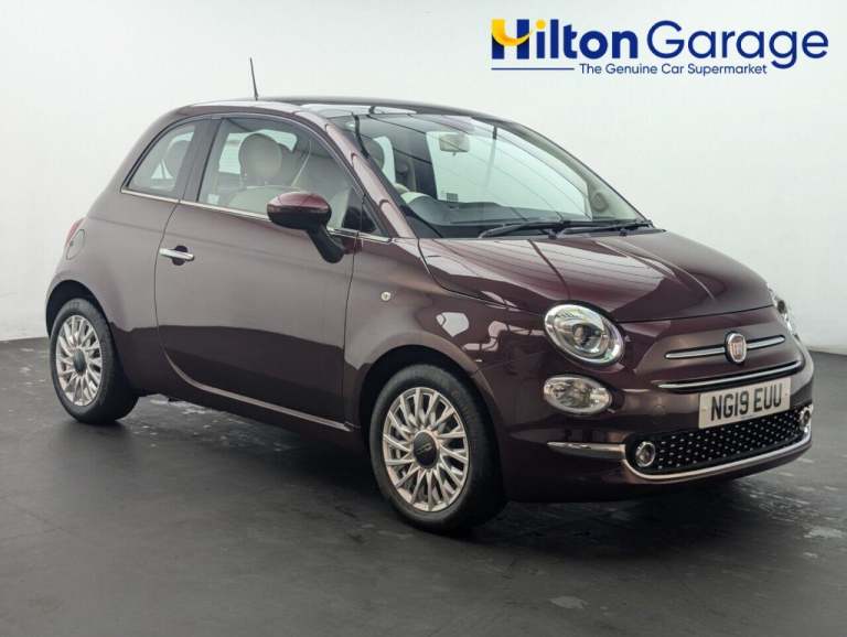 2019 Fiat 500 1.2 Lounge Hatchback 3dr Petrol Manual Euro 6 (s/s) (69 bhp) REAR PARKING S HATCHBA...