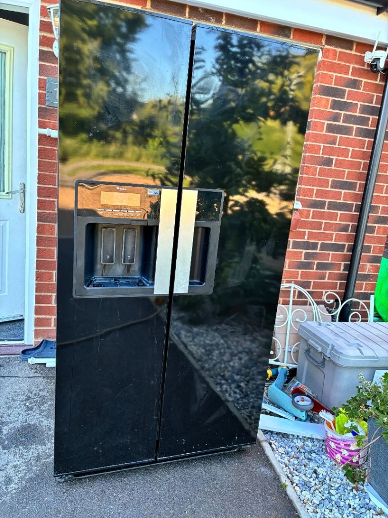American Fridge Freezer – Black, Good Condition, delivery for extra 