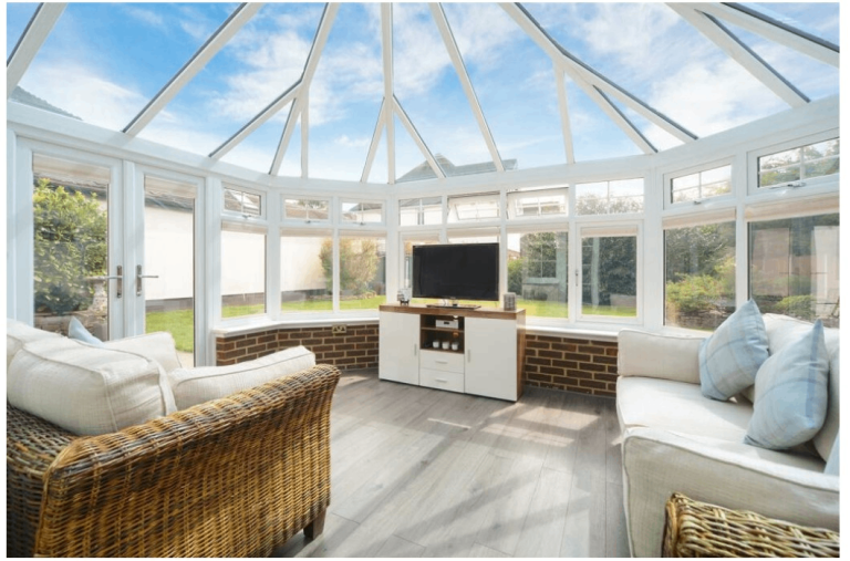 FREE White uPVC Conservatory 3.66m x 4.50m - collection by 15 June