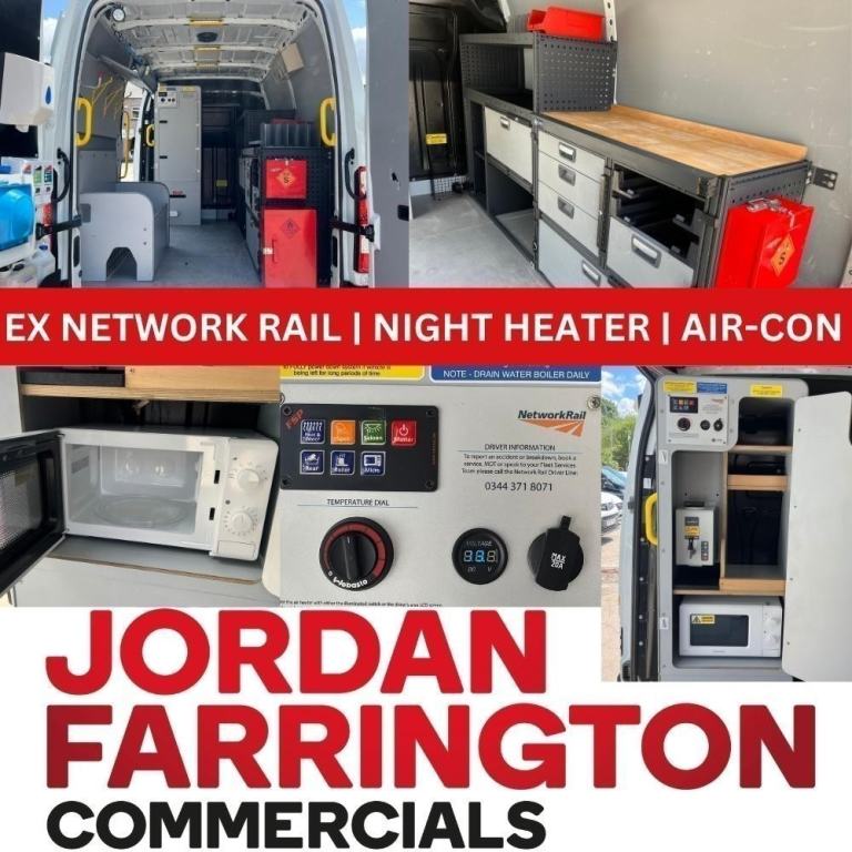 2018 VAUXHALL MOVANO L2H2 WORKSHOP VAN EURO 6 DIRECT FROM NETWORK RAIL