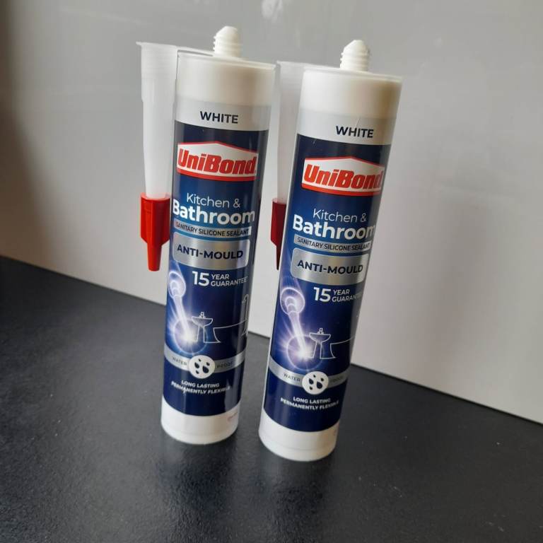 2x UniBond Kitchen & Bathroom Sealant (Brand New)