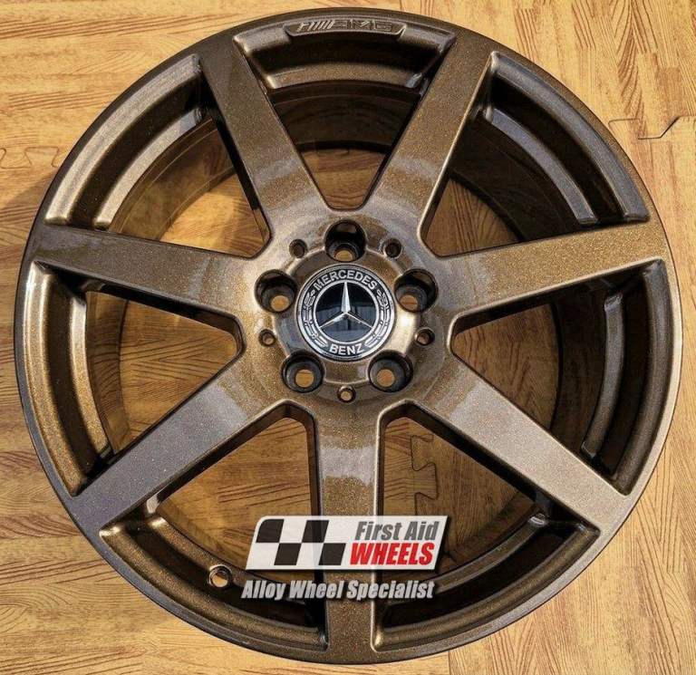 R244BR Swap MERCEDES C CLASS 4x 18'' GENUINE AMG GLOSS BRONZE ALLOY WHEELS
