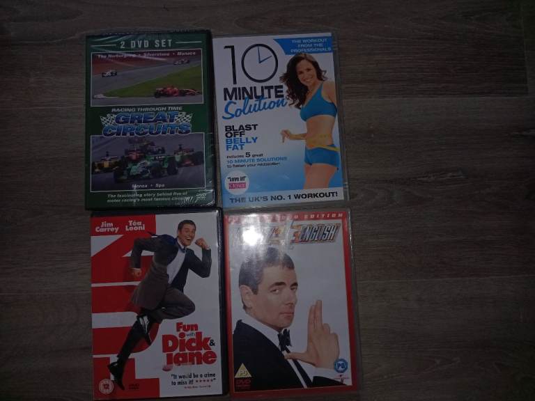 Selection of 4 DVDs - Films & Fitness