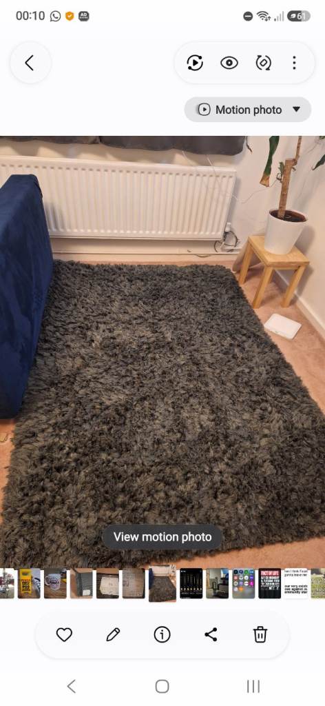 Rug-dark grey 140x200