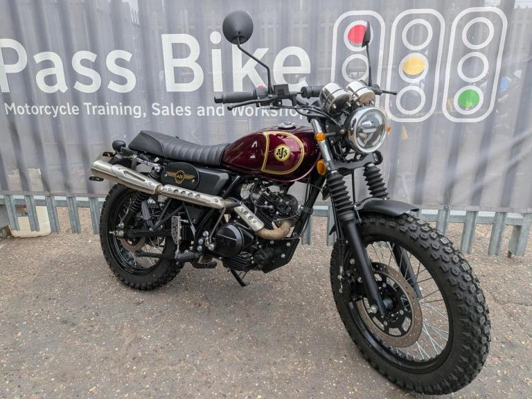 AJS Desert Scrambler 125cc Retro Style Scrambler Bike,Learner Friendly,Low miles