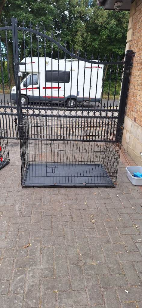 Selling 3 different sizes of dog cages .All good condition. 
