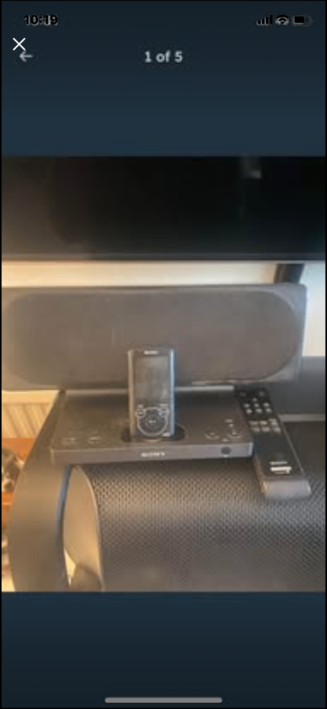 Sony Docking Speaker System SRS-NWGU50 remote control and NWZ-E436F walkman black fully working 