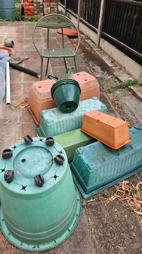Job Lot of Used Garden Planters and Pots