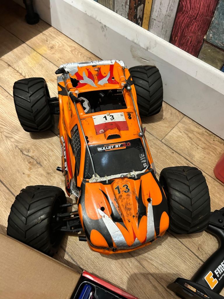 Petrol remote control car with lots of tools