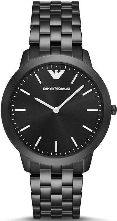 Emporio Armani AR2488 Watch Black Stainless Steel. Box, papers and receipt