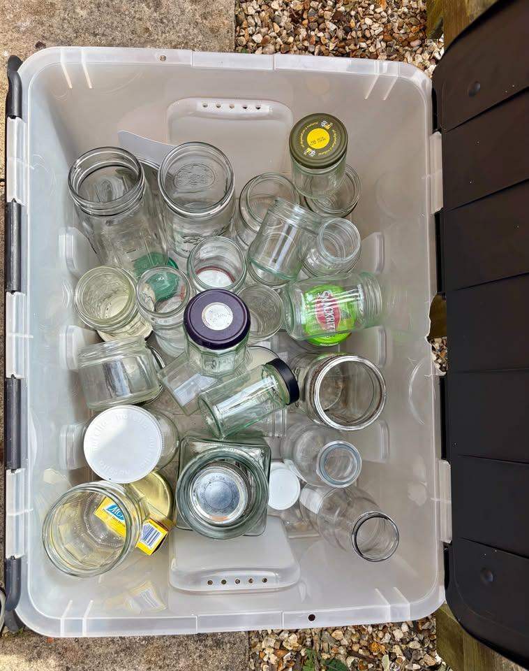 Selection of Glass Jars with Lids – Various Sizes