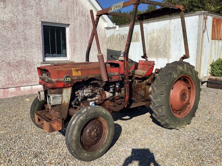 Massey Ferguson 135 tractor engine runs and drives Needs further restoration 