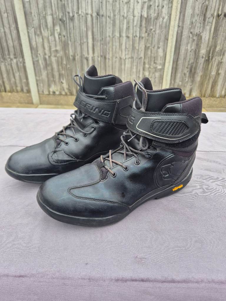 Bering Kanda motorcycle touring boots, Black, 44 EU 10 UK