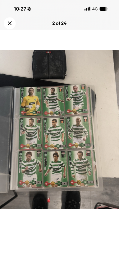 Panini SPFL 2009/10 Football Trading Cards & Binder