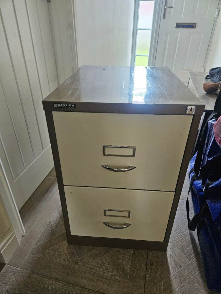 Bisley metal filing cabinet 