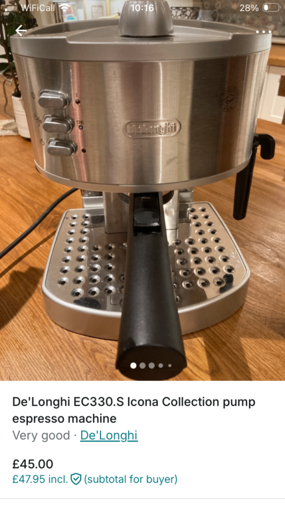 De'Longhi EC330.S Icona Collection pump espresso machine Very good • De'Longhi