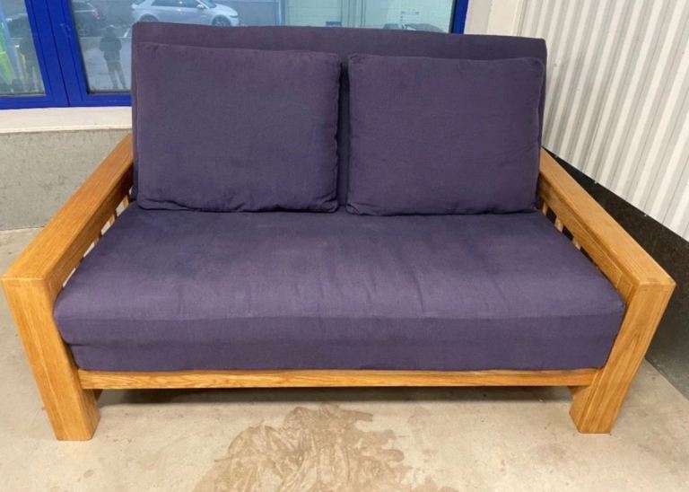 Vienna Oak 2 seater Futon company sofa bed 