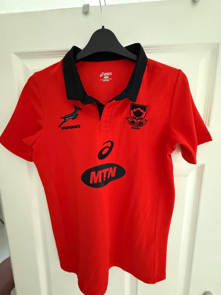 Springbok red alternate 13/14yrs rugby union shirt 