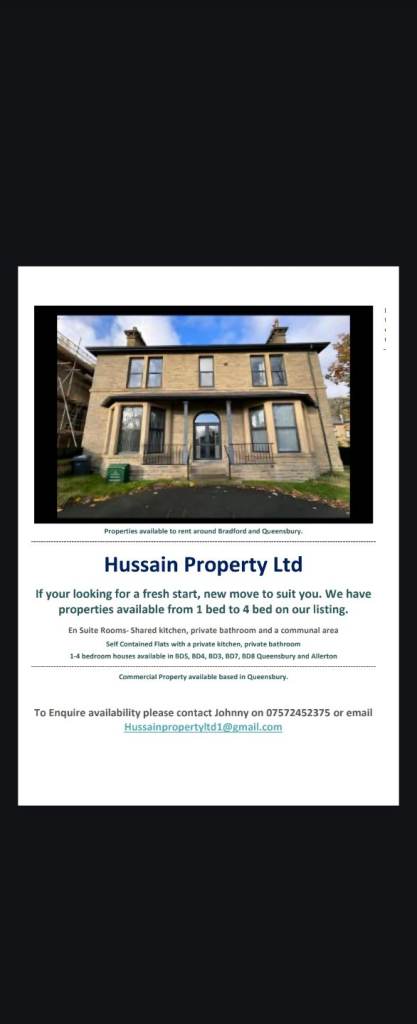 Ensuite room to rent in Bradford Manningham 