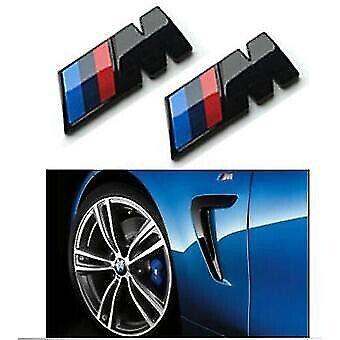 Bmw black fender wing side badge m sport 