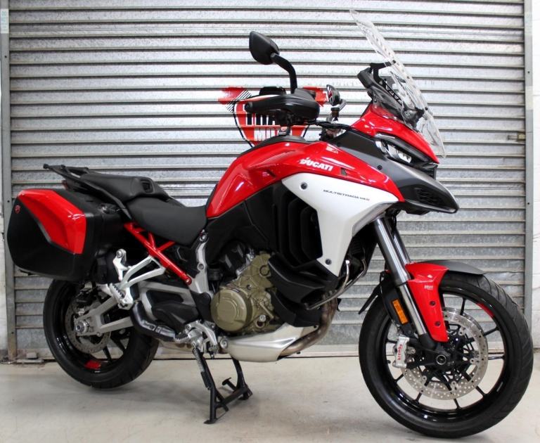 2021 21 DUCATI V4S MULTISTRADA RADAR FSH TRADE SALE RED &PANNIERS 26K V4 S 1158