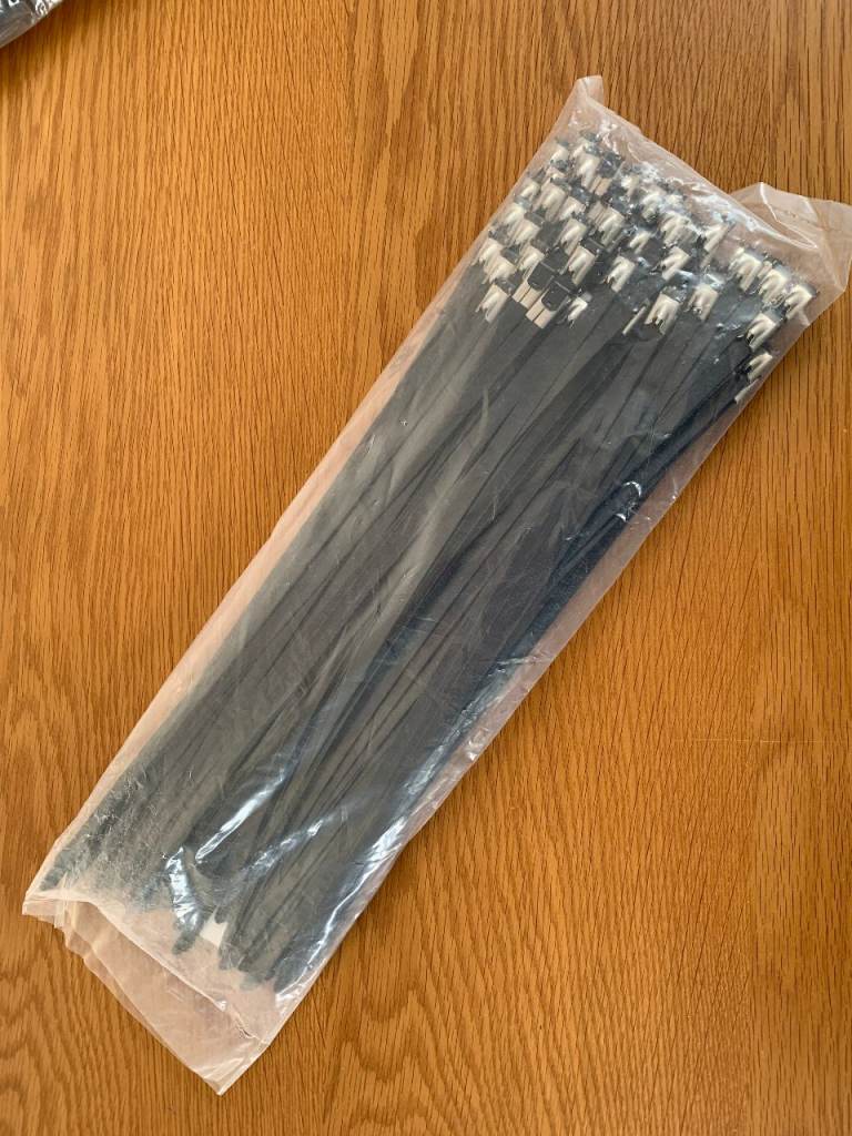 PVC coated stainless steel cable ties 7.9mm x 360mm 100pcs