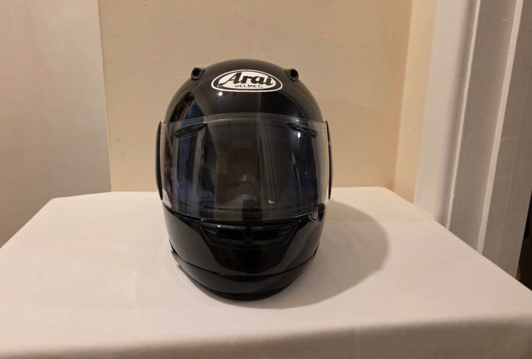Black Arai helmet