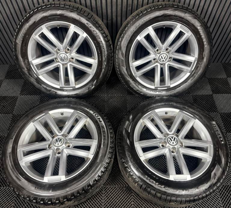 19" GENUINE VW AMAROK CANTERA GREY ALLOY WHEELS TYRES ALLOYS