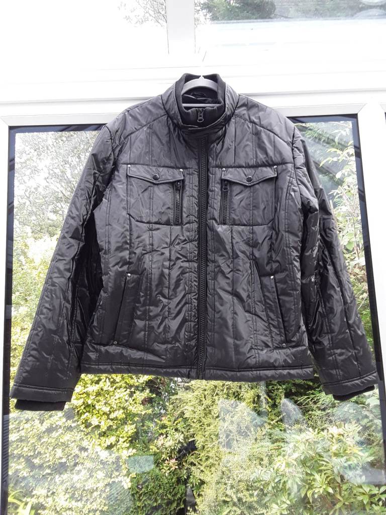 Black wet look jacket