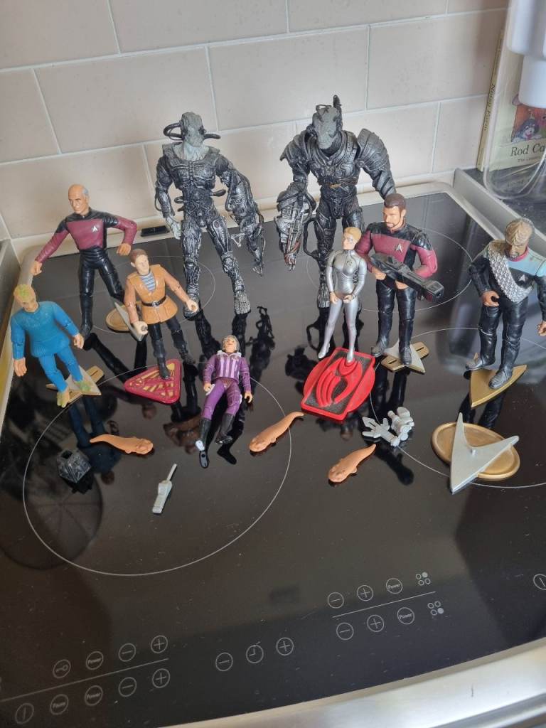 Star Trek Action Figures with Accessories – Good Condition