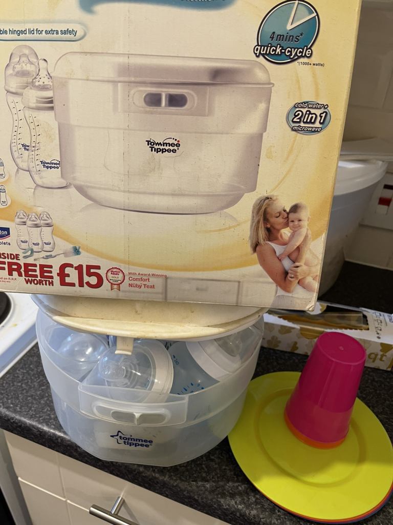 Microwave hot water steam sterile 