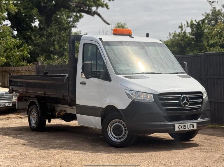 2019 Mercedes-Benz Sprinter 3.5t Chassis Cab + 100K MILES + TIPPER + ULEZ Tipper Diesel Manual