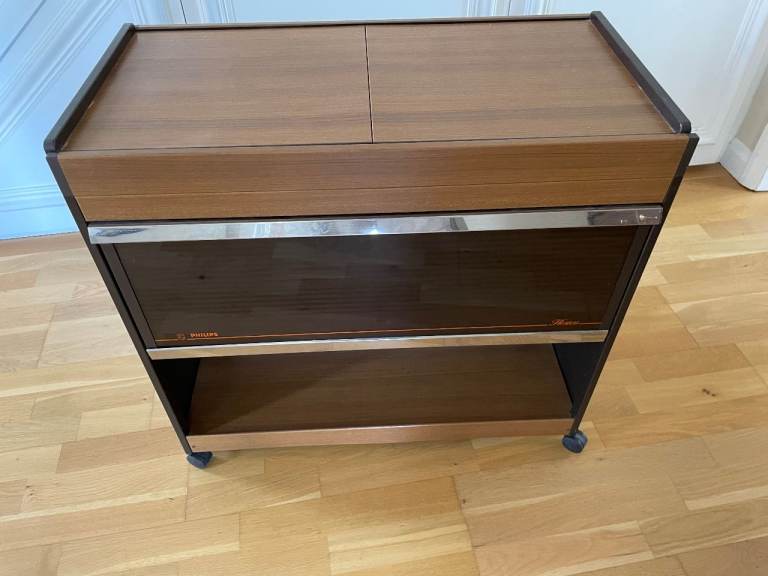 Vintage Hostess Trolley with  Dishes