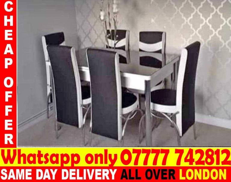 -FREE DELIVERY--Dining Table with chairs (plkjsff