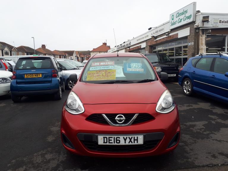 2016 Nissan Micra 1.2 Visia 5-Door From £6,495 + Retail Package HATCHBACK Petrol Manual