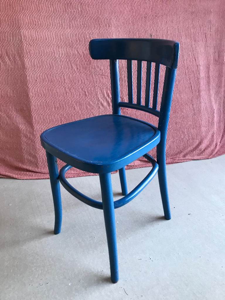 Antique (C.1920) Slatback - Thonet Style - Bentwood Bistro Chair 