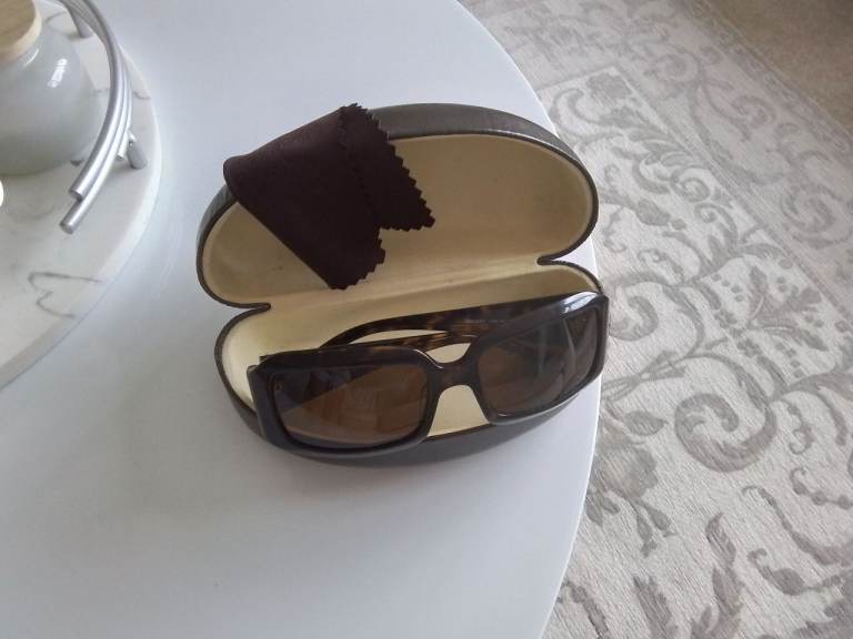 Sunglasses By Designer Miu Miu In Brown Tortoise Shell 