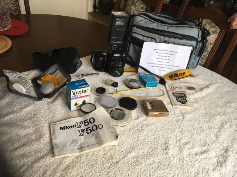 Nikon F50F50D camera with accessories 