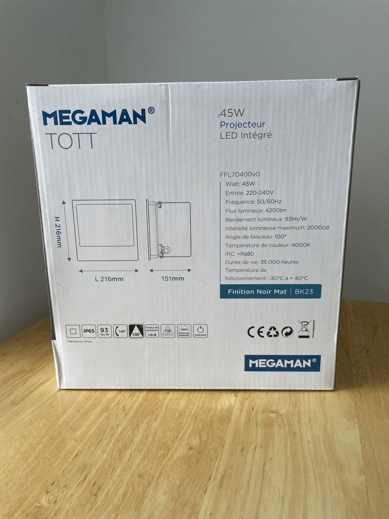 Flood Light 45W Megaman Tott LED, 4200lm, 4000K
