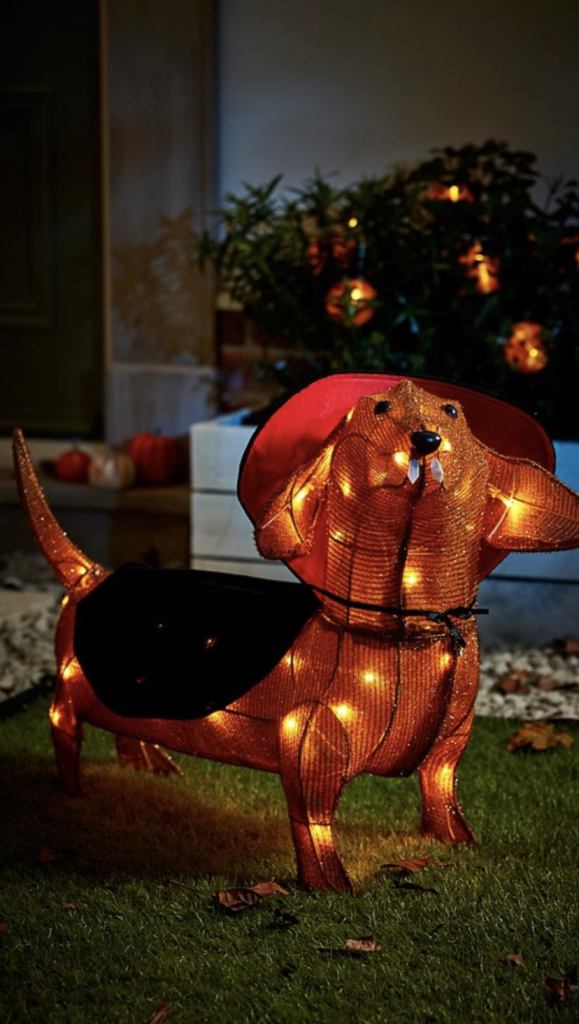 Dachshund light up decoration Halloween/Christmas new 