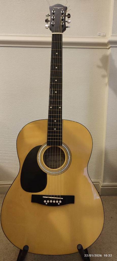 L/H Acoustic Guitar & stand