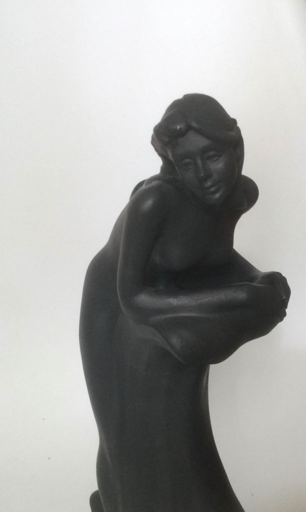 Royal Doulton Images Free Spirit Matt black basalt Nouveau Lady Figurine large