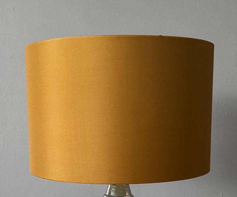 4 x Gold Colour Drum Lampshades 35cm