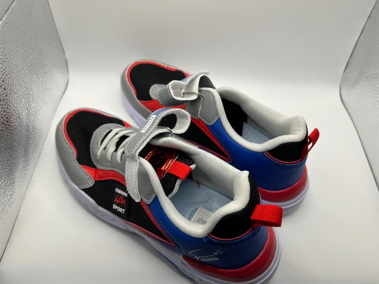 New Multicoloured Kids' Trainers with Velcro Strap