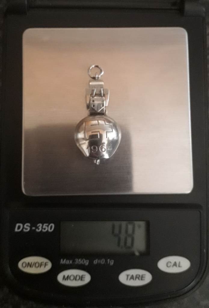 image for Sterling 800 Silver Bell Charm 