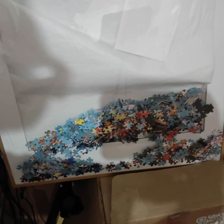 Large Jigsaw Puzzle Pieces – Multicoloured, Good Condition