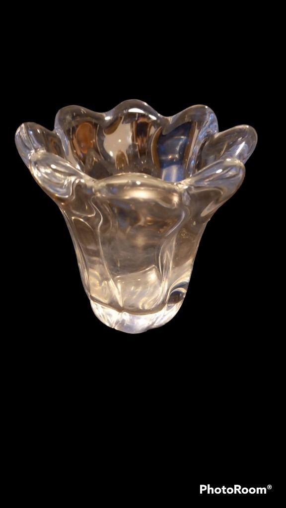 Vase Mini Crystal Daum 10cm tall